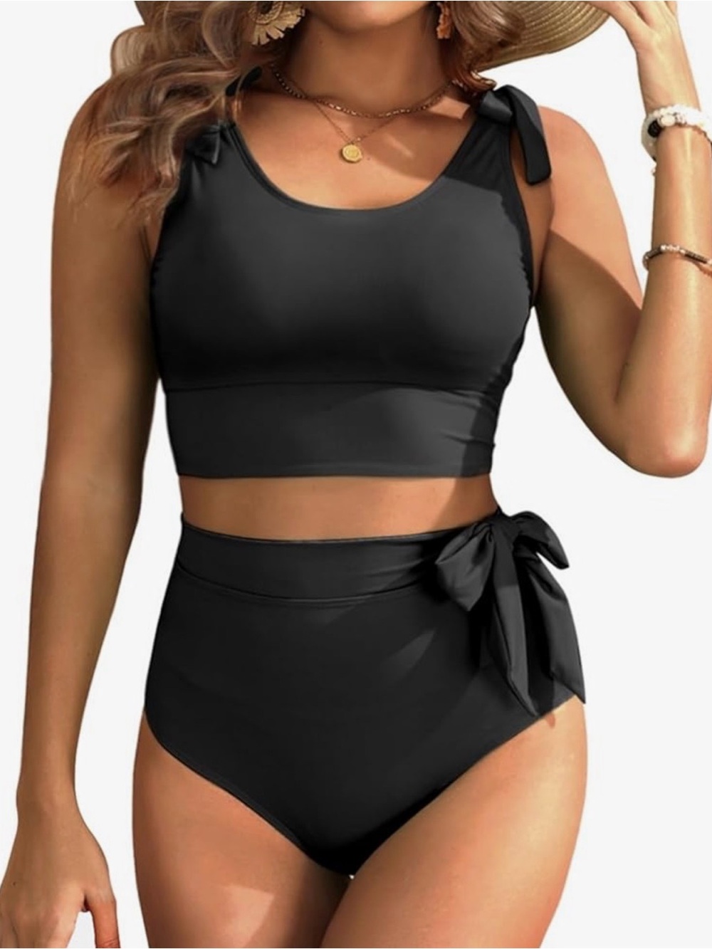 NWT two piece High waisted swimsuit